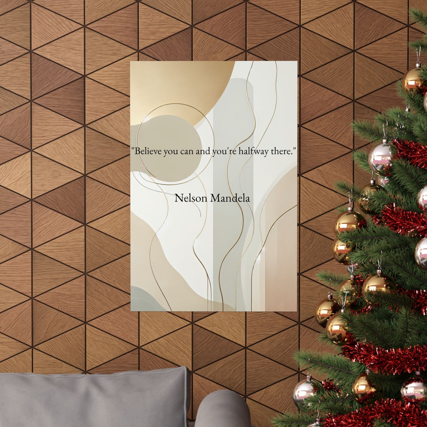 Inspirational Matte Vertical Poster - Nelson Mandela Quote