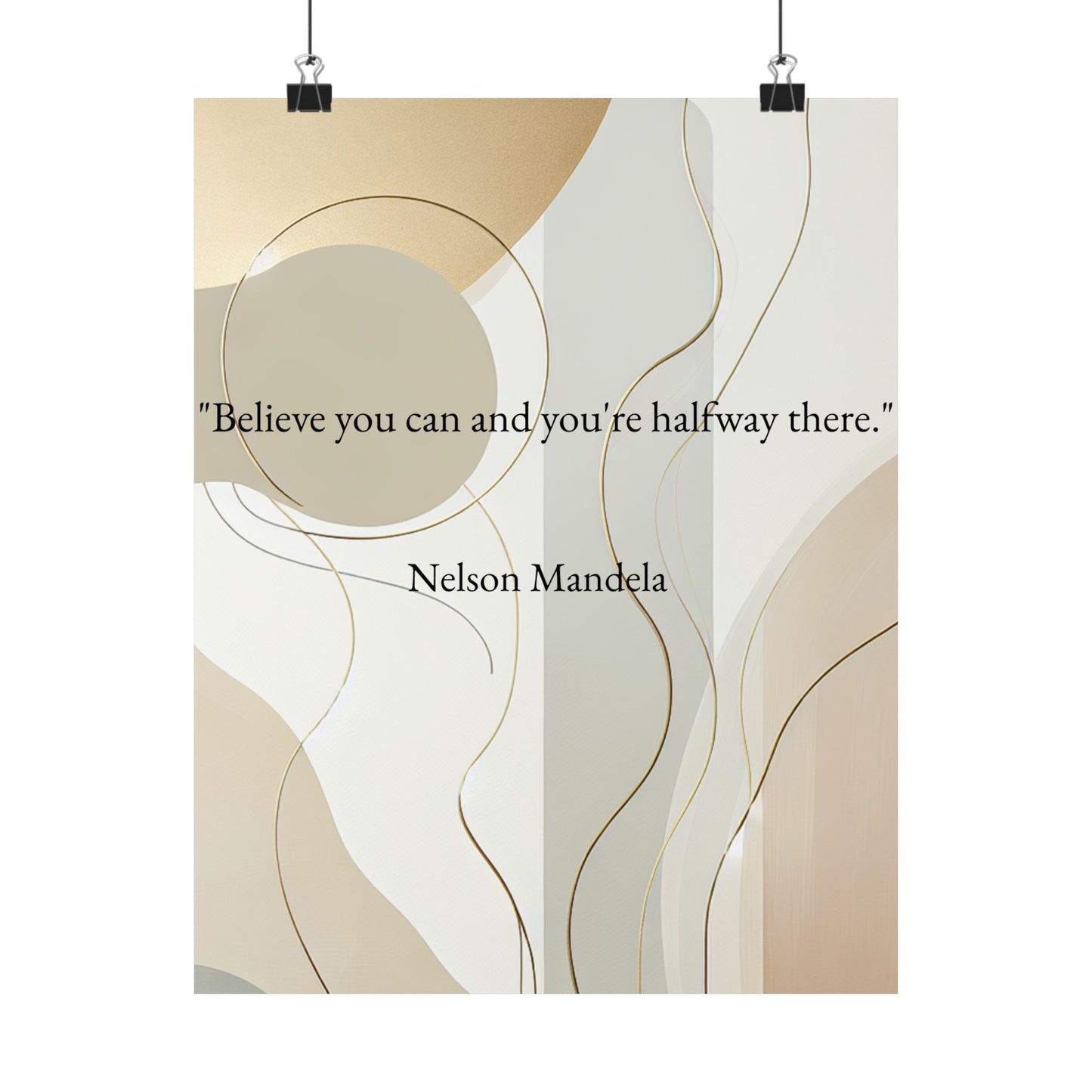 Inspirational Matte Vertical Poster - Nelson Mandela Quote